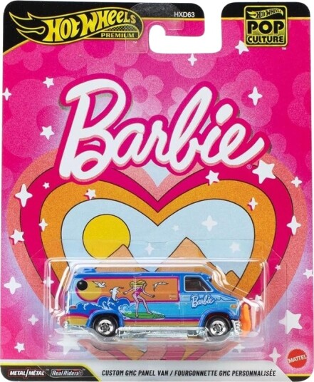 Hot Wheels Lekebil – Pop Culture: Barbie 1:64 – Custom GMC Panel Van