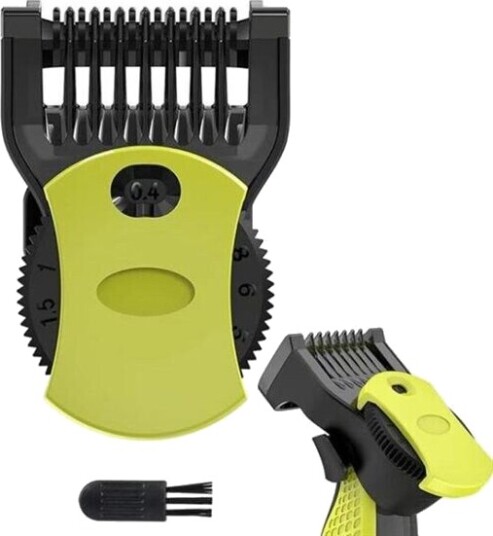 Presisjonskam med 14 lengder for Philips Oneblade QP26 / QP25 / QP27 serien Svart/grønn Presisjonskam med 14 lengder for Philips Oneblade QP26 / QP25 / QP27 serien Svart/grønn