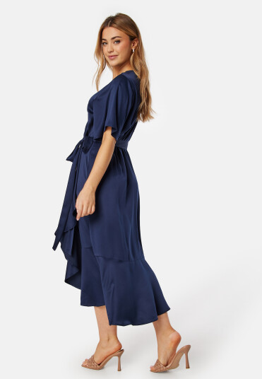 Bubbleroom Occasion Frill Dress Dark blue XS