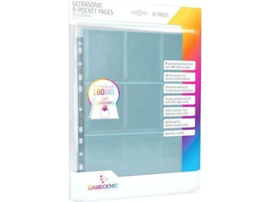 Gamegenic Ultrasonic 9-Pocket Pages Topload 10
