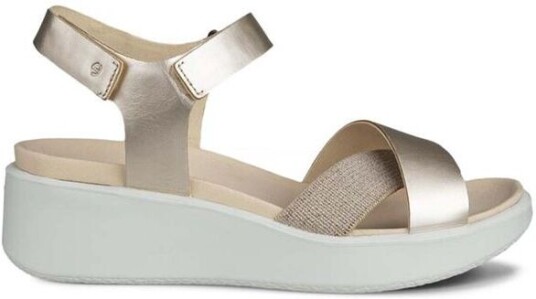 Ecco Flowt Wedge Lx sandaler til dame pure white gold