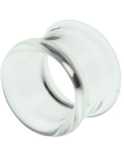 Utgått Gjennomsiktig Pyrex Piercing Tunnel Strl 3 mm