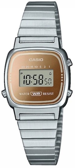 Casio Dameklokke LA670WES 4AEF Vintage Mini Gullfarget/Stål Ø24.6 mm
