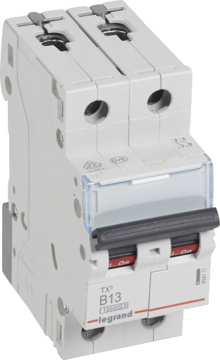 Legrand 5 stk TX³ MCB automatsikring B13 2P 2M 10/10kA Legrand 5 stk TX³ MCB automatsikring B13 2P 2M 10/10kA