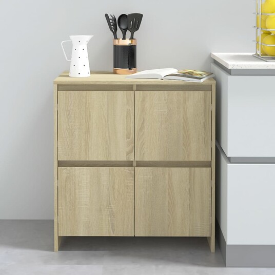 vidaXL Skjenk sonoma eik 70x41x75 cm sponplate vidaXL Skjenk sonoma eik 70x41x75 cm sponplate