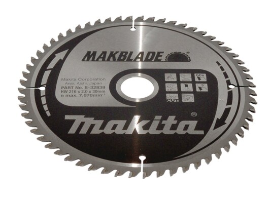 Makita B 32839 Sirkelsagblad 216x30x60T