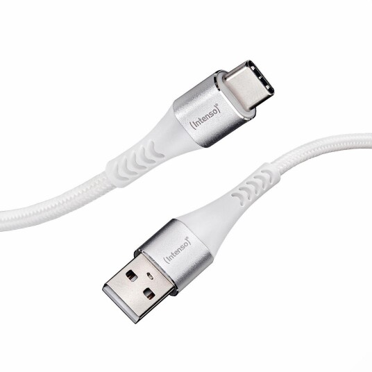 Intenso 1,5m USB-A til USB-C Kabel 60W Hvit