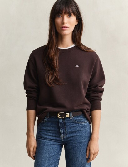 Gant Shield C Neck Sweat Brown XL