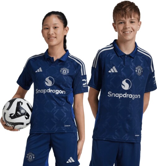 adidas Manchester United Away Jersey 2024/25 fotballdrakt junior night indigo