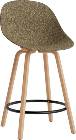 Normann Copenhagen Matt Barkrakk Med Rygg 75 cm Bøk/ Sort/Tang