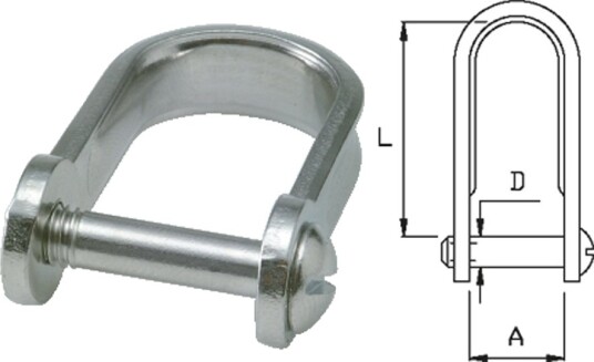Seilsjakkel rustfri   1100 kg   16 mm   36 mm