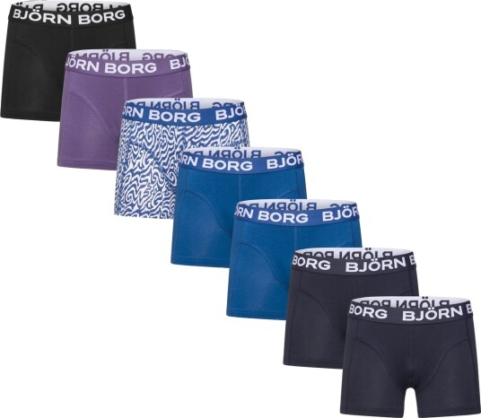 Björn Borg Cotton Stretch Boxer 7P Multi/patterned 134 140