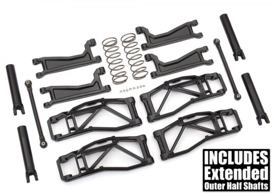 Traxxas 8995 Suspension Kit WideMaxx Black Maxx Traxxas 8995 Suspension Kit WideMaxx Black Maxx