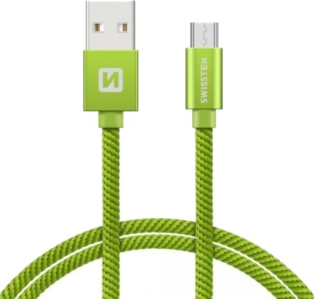 Swissten 71521207 1,2 M Usb A Micro-Usb B 480 Mbit/S Grønn