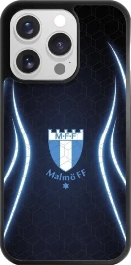 Phonecases3D iPhone 15 Pro Malmö FF 3D mobildeksel, svart
