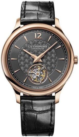 Chopard Herreklokke 161978 5001 L.U.C Grå/Lær Ø40 mm