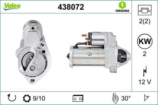 VALEO 438072 Starter VALEO 438072 Starter