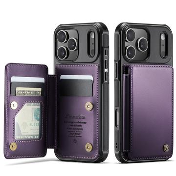 Caseme iPhone 17 Pro C22 etui RFID kortlommebok   lilla