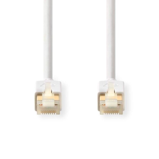 Nedis CAT6 Nettverkskabel RJ45 Han S/ftp 5.00 M Rund LSZH / PVC Hvit Vindus Boks