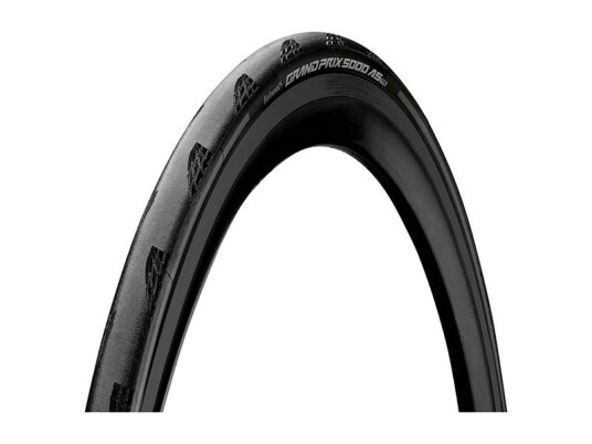 Continental Grand Prix 5000 Allseason Tr Folding Tire (25-622) Black/Black, Blackchili Compound, Hookless:Compatible, Psi Max:7,5 (Bar),