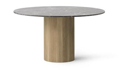 Vipp 494 Cabin Round Table Ø130 Grå Marmor/Lys Eik
