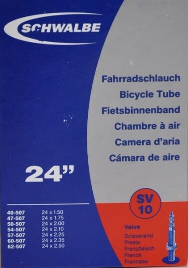 Schwalbe Standard SV1024", 40mm presta, 165g
