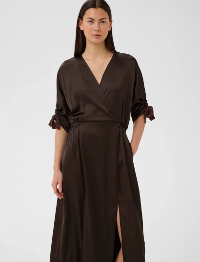 InWear Lakeiw Fake Wrap Dress   Brown   38