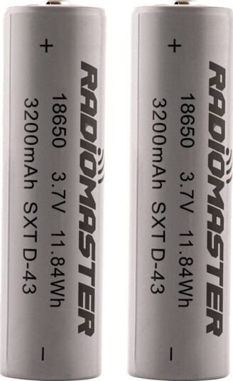 RadioMaster 3200mah 3.7V Li-Ion 18650 2stk