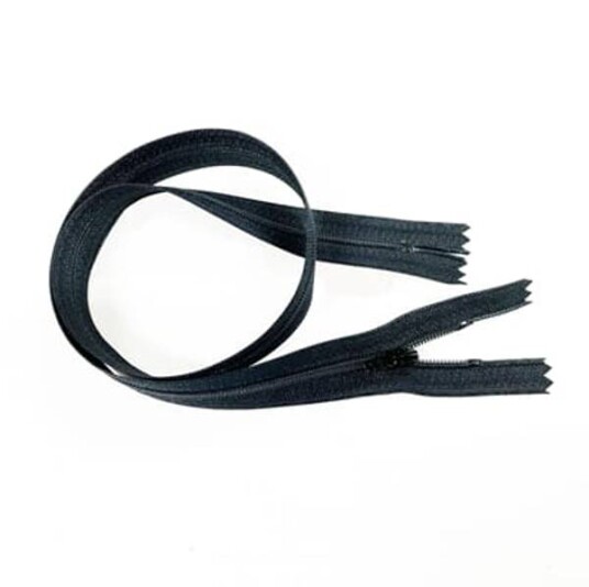 Glidelås S40 Lukket 60cm Fulda 09700 Sort