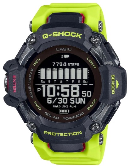 Casio Herreklokke GBD H2000 1A9ER G shock Sort/Resinplast Ø52.6 mm
