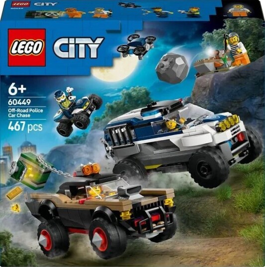 LEGO City 60449 Biljakt med politiets terrengbil LEGO City 60449 Biljakt med politiets terrengbil