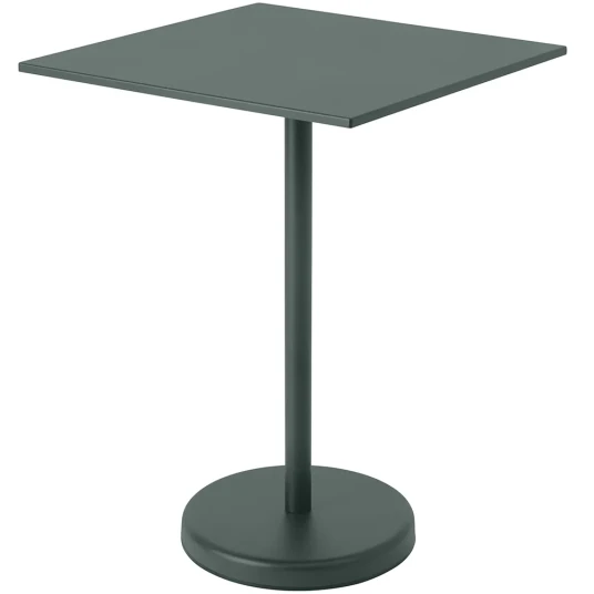 Muuto Linear Steel Barbord 70x70 h: 95 cm Dark Green Muuto Linear Steel Barbord 70x70 h: 95 cm Dark Green