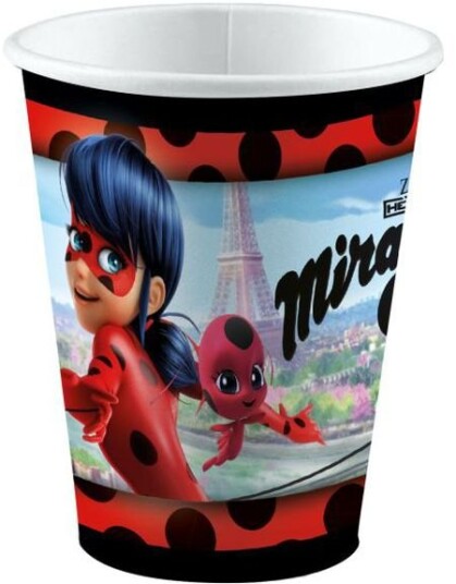 8 stk Pappkrus 250 ml Miraculous 8 stk Pappkrus 250 ml Miraculous