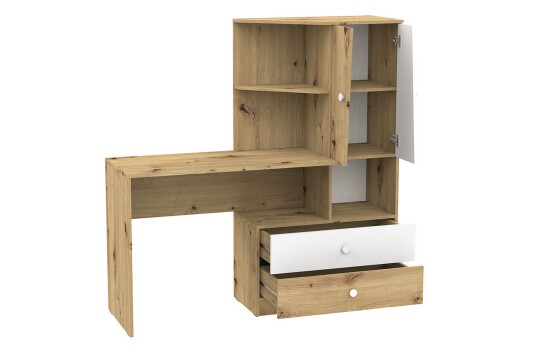Skrivebord Staton 150 cm Natur/Hvit