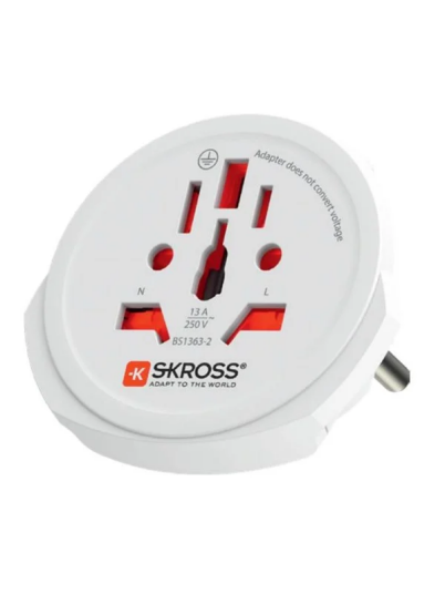 Skross Universal Strømadapter Type B, I, F, G - Mobillader Skross Universal Strømadapter Type B, I, F, G - Mobillader