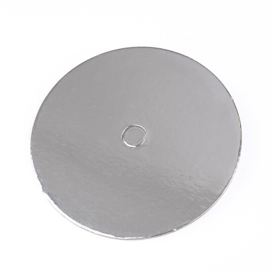 Kakebrett Med Hull i Midten Sølv 17,8 Cm Pk/10 