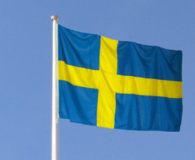Sveriges flagg 225x360cm