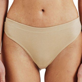 Bread and Boxers Cotton Thong Truser 2P Beige økologisk bomull X Large Dame