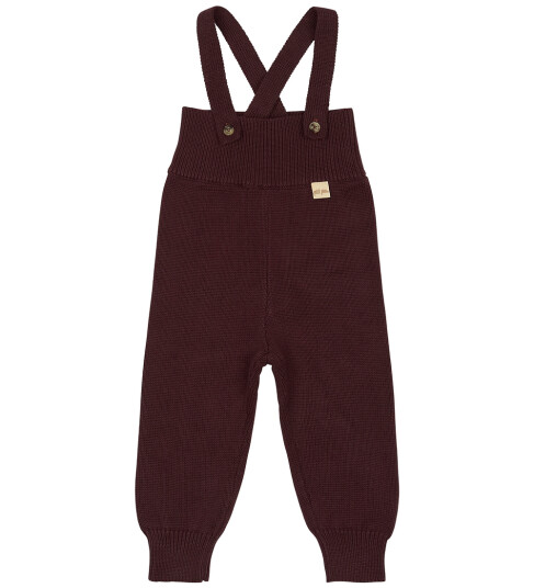 Petit Piao Ppdag High Strap Pants Knit Burgundy 68