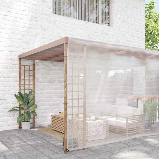 vidaXL Plante Dekke 12 x 12 m PE Gjennomsiktig