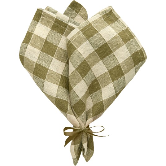 Decotique Ester Serviett 40x40 cm 2 pk Oliven Decotique Ester Serviett 40x40 cm 2 pk Oliven