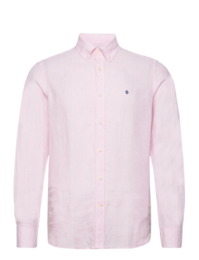 Morris Douglas Linen Shirt-Classic Fit - Pink - XXL