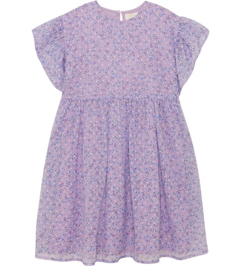 Creamie Dress Flower Dobby Purple 104 Creamie Dress Flower Dobby Purple 104