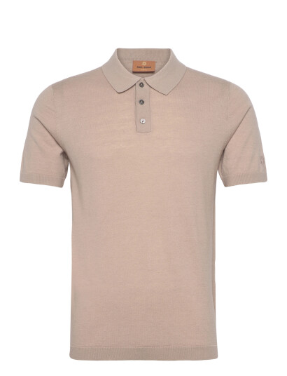 Mos Mosh Gallery Mmgadam Soft Ss Polo   Beige   S