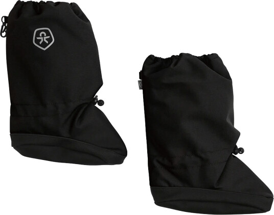 Color Kids Footies W. Anti Slip   Black   6 12M