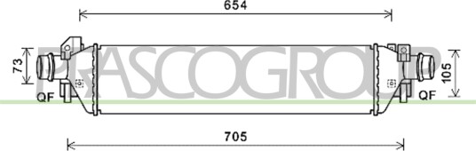 Intercooler PRASCO OP700N001