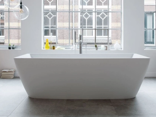 Duravit DuraSquare Frittstående badekar 1850x850 mm. Produsert i DuraSolid A Duravit DuraSquare Frittstående badekar 1850x850 mm. Produsert i DuraSolid A