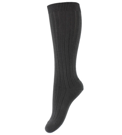 Condor Knestrømper Rib Kullgrå 36/39 Sokker 36 39