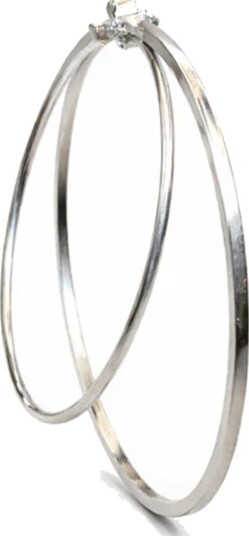 Jane Koenig Big Double Olympia Hoop Silver ONE SIZE Jane Koenig Big Double Olympia Hoop Silver ONE SIZE