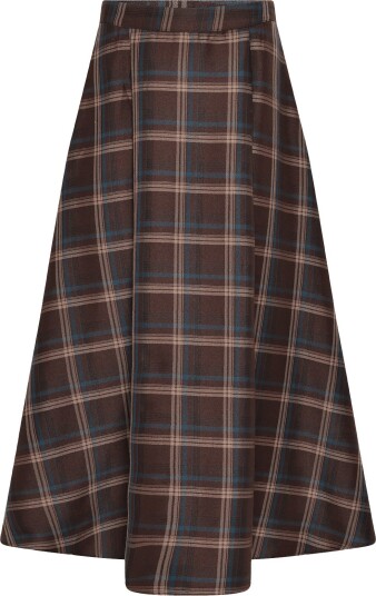 Minus Mschristel Midi Skirt - TIRAMISU CHECKED - 46